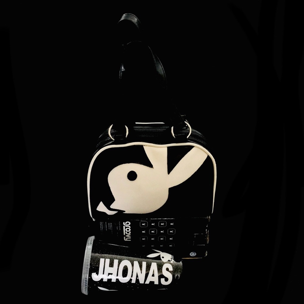 PLAYBOY BLACK WHITE  CLASSIIC PURSE